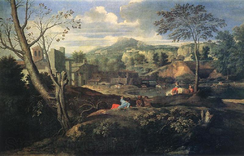 Nicolas Poussin Ideal Landscape France oil painting art